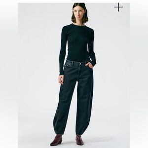 Tibi Black brancusi 26long nwt